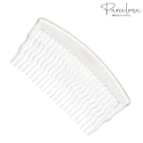 Parcelona French Zig Zag Small Celluloid Acetate 23 Teeth Side Hair Combs(2 Pcs)