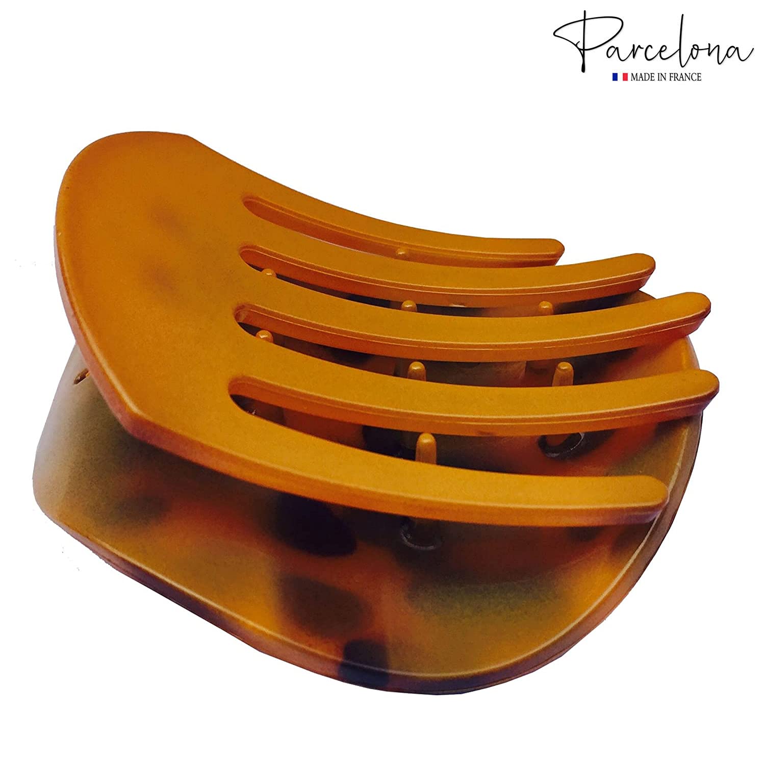 Parcelona French Onde Small 2 3/4" Cellulose Side Slide in Hair Claw for Women
