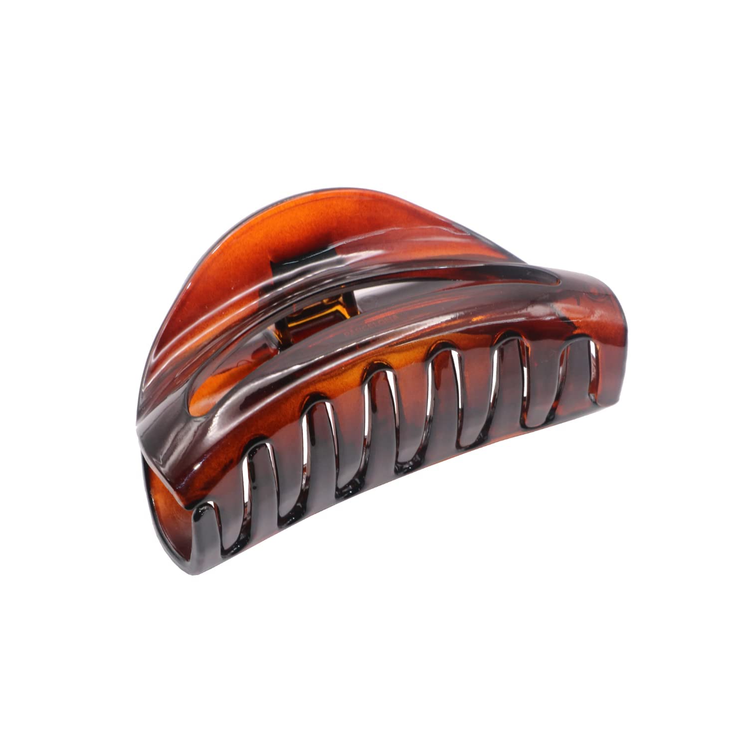 Parcelona French Vrille Medium 3.5" Celluloid No Slip Volume Jaw Hair Claw Clips