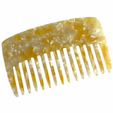French Amie Pocket Comb Small Cellulose Handmade Wide Tooth Non Static Hair Comb