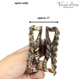 French Amie Large Butterfly 3.5" Handmade Celluloid Acetate Hair Claw for Women