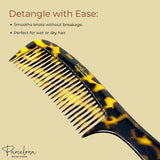 Parcelona French Wide Tooth Yellow Tokyo Large 8 3/4” Set of 2 Professional Hair
