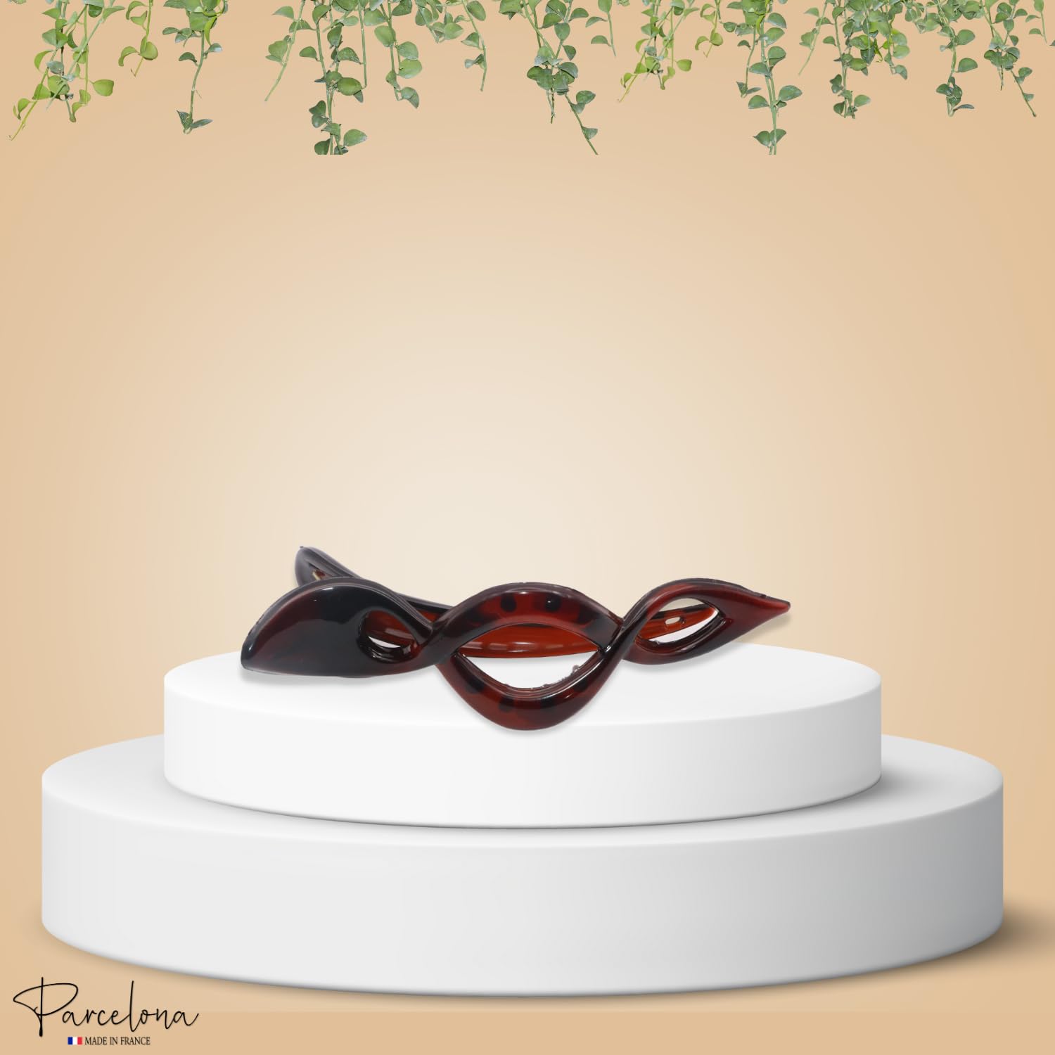 Parcelona French Twist Style 4 1/2" Large Cellulose Hair Side Slider Claw Clip