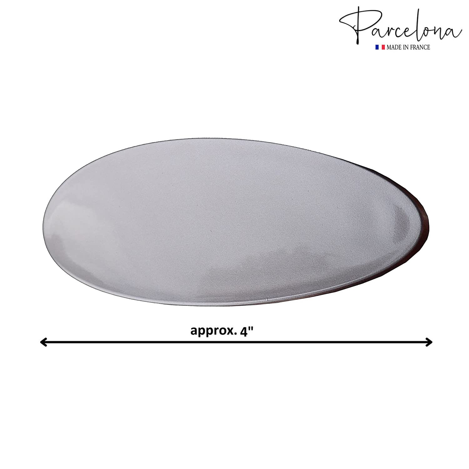 Parcelona French Oval Large 4" Cellulose Automatic Hair Barrette for Women
