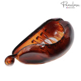 Parcelona French Fat Fish Large Shell Celluloid Banana Hair Claw Clips for Women