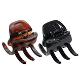 Parcelona French Classic Large Pony Celluloid Jaw Hair Claw for Women and Girls