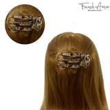 French Amie Pelican Small Cellulose Handmade No Slip Grip Hair Claw for Women