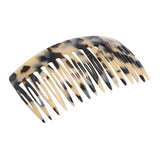 French Amie 16 Teeth White Tokyo Medium Handmade Flexible Side Hair Comb