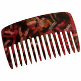 French Amie Pocket Comb Small Cellulose Handmade Wide Tooth Non Static Hair Comb