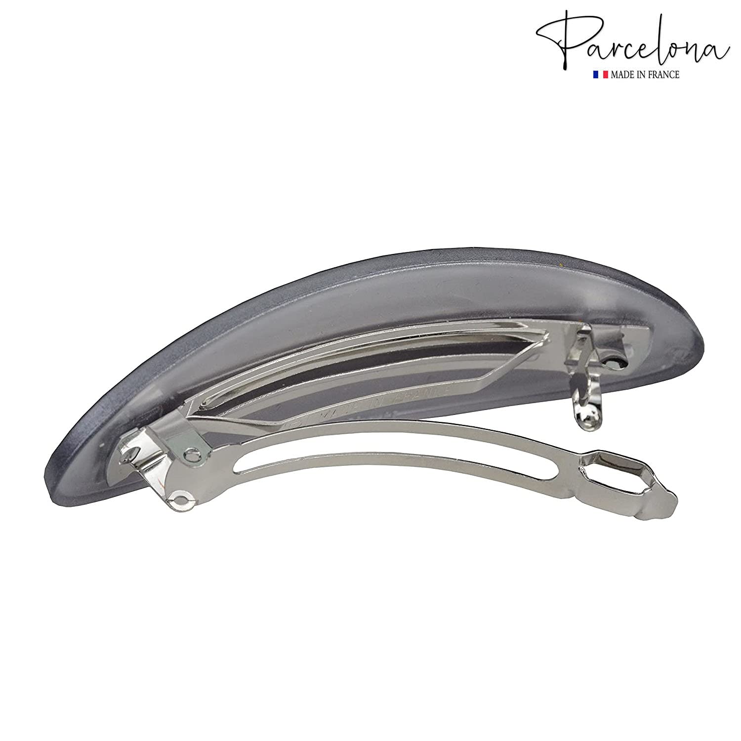 Parcelona French Oval Large 4" Cellulose Automatic Hair Barrette for Women