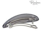 Parcelona French Oval Large 4" Celluloid Automatic Hair Barrette for Women