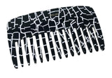 French Amie Pocket Comb Small Cellulose Handmade Wide Tooth Non Static Hair Comb