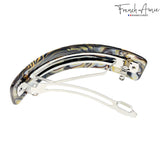 French Amie Curved Large 3 ¾” Handmade Celluloid Volume Hair Barrette for Women