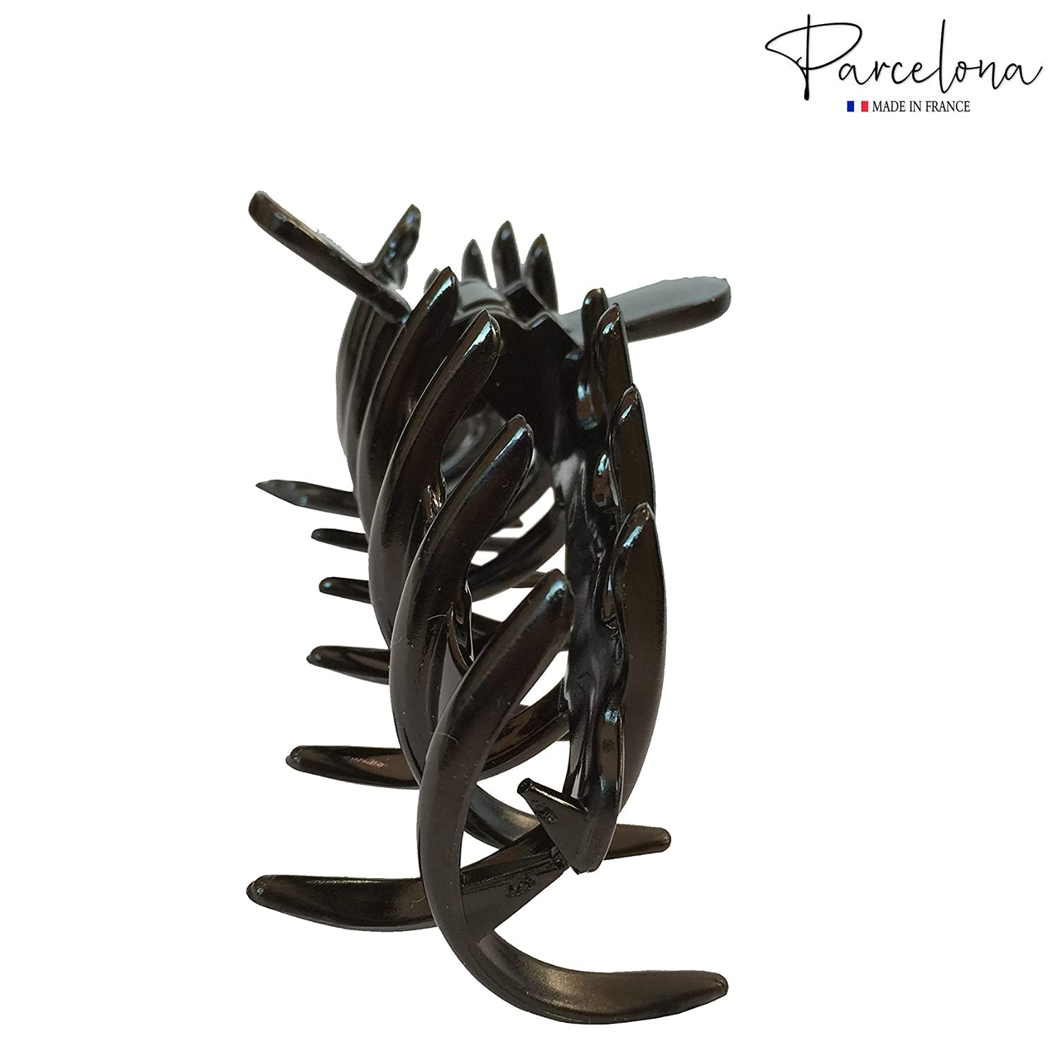 Parcelona French Rake Large Celluloid Acetate Jaw Hair Claw for Women and girls