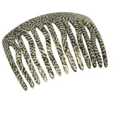 French Amie Fab 13 Teeth Medium Handmade Celluloid Side Hair Comb for Women