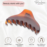 Parcelona French Boss Thin 3 1/2" Medium Celluloid Jaw Hair Claw for Women