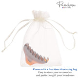 Parcelona French Boss Thin 3 1/2" Medium Celluloid Jaw Hair Claw for Women