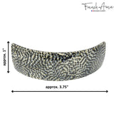 French Amie Handmade Curved Medium Automatic Strong Grip Hair Clip Barrette