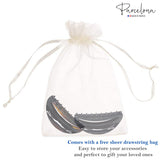 Parcelona French Thin Arch Cutout Set of 2 Shell & Black Small Hair Claws