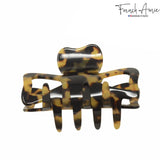 French Amie Classic Butterfly 3" Handmade Cellulose Interlocking Teeth Hair Claw
