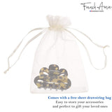 French Amie Flower Bloom 3" Handmade Celluloid No Slip Grip Hair Claw Clip