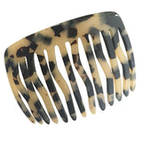 French Amie Fab 13 Teeth Medium Handmade Celluloid Side Hair Comb for Women