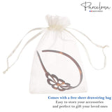Parcelona French Wide Flower Tortoise Shell Brown Celluloid Acetate Hair
