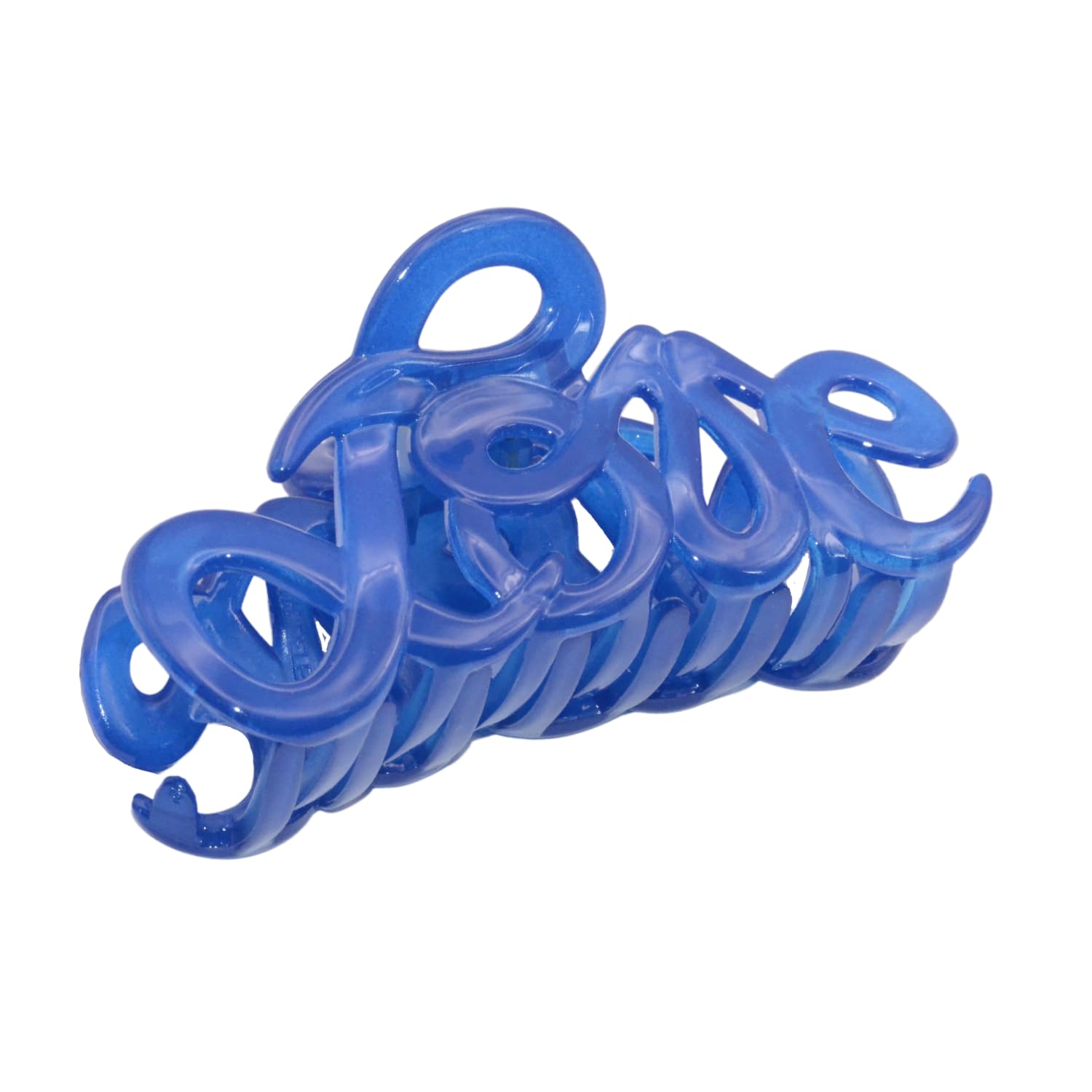 Parcelona French Love Medium 3" Celluloid Acetate Hair Claw Clip for Women