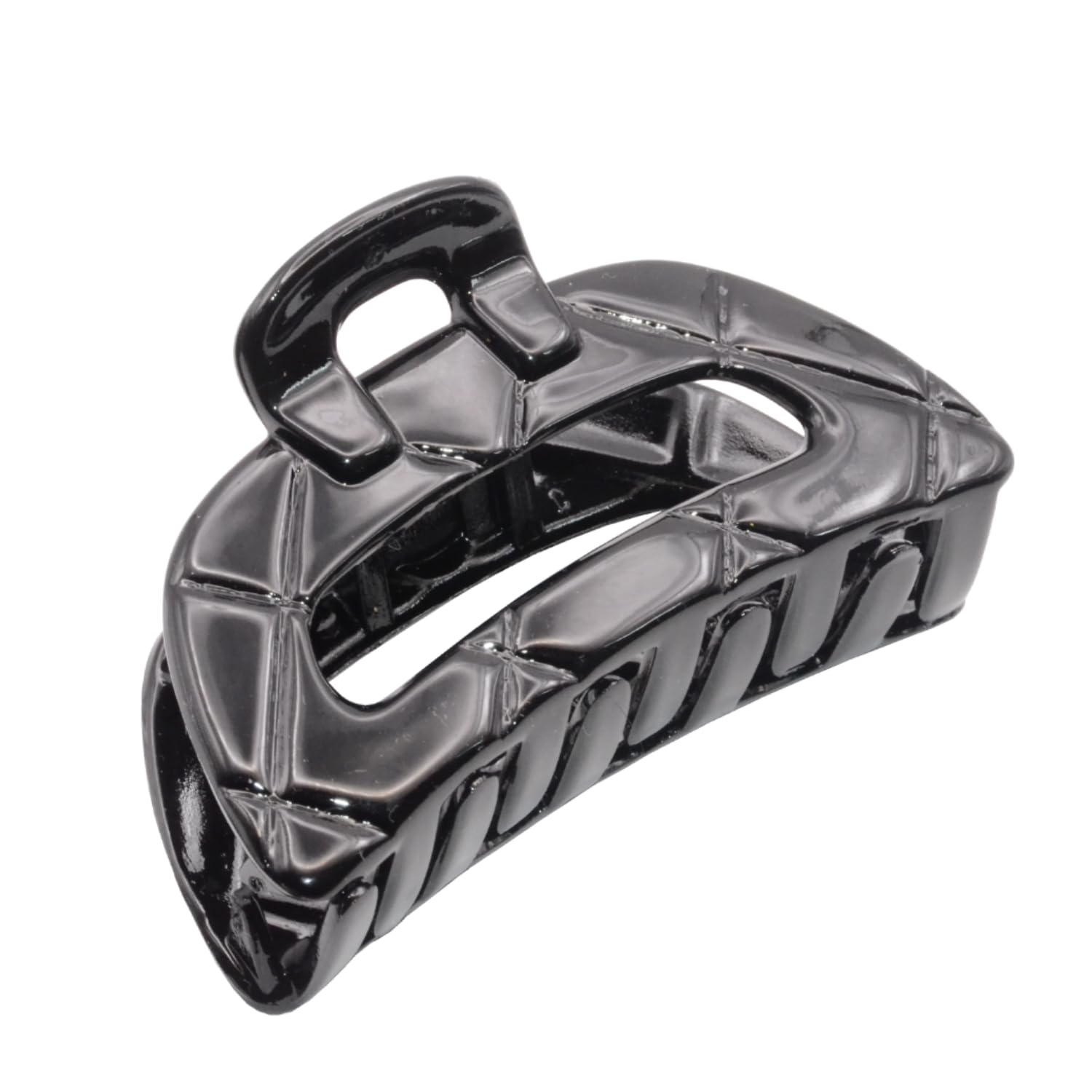 Parcelona French Elite Medium Celluloid Covered Spring Jaw Hair Claw Clamp