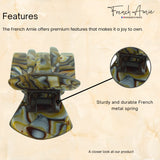 French Amie Pelican Small Cellulose Handmade No Slip Grip Hair Claw for Women