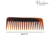 Parcelona French Fluffy Large Tortoise Shell and Black Celluloid Hair Combs(2 Pcs)