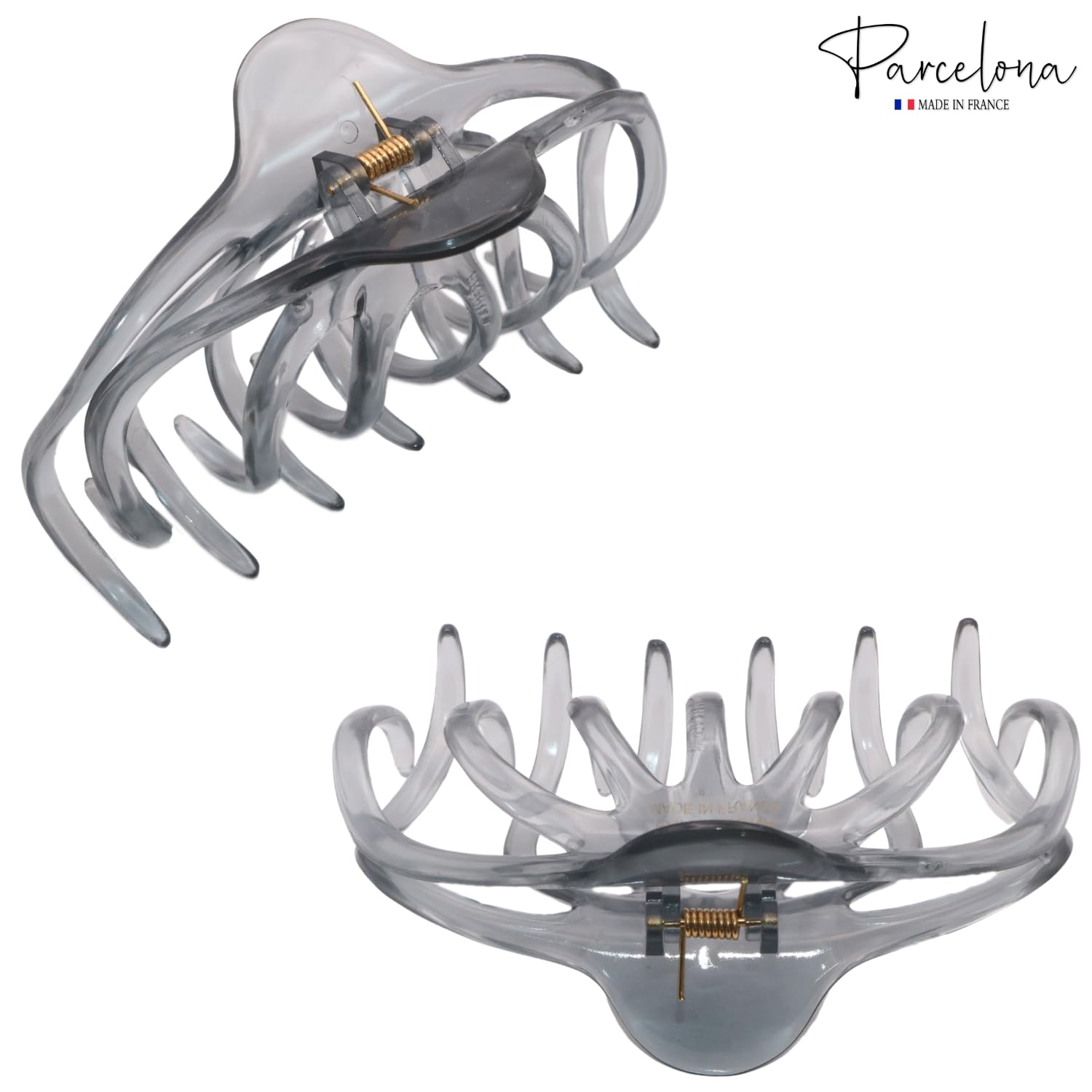 Parcelona French Dendrite Medium Cellulose Jaw Hair Claw for Women and Girls