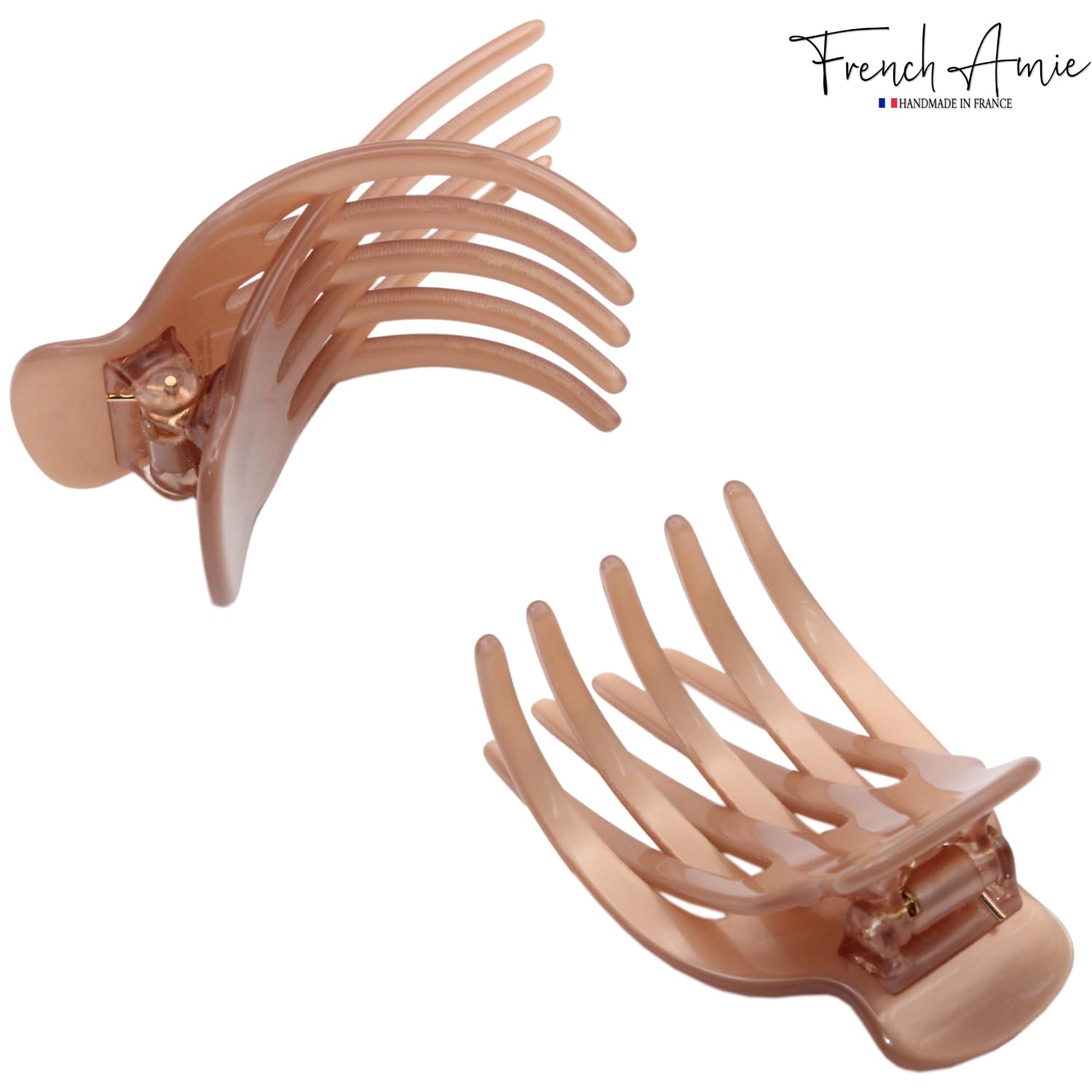 French Amie Bear Paw Small 2 ¾” Cellulose Handmade Yoga Jaw Hair Claw for Women