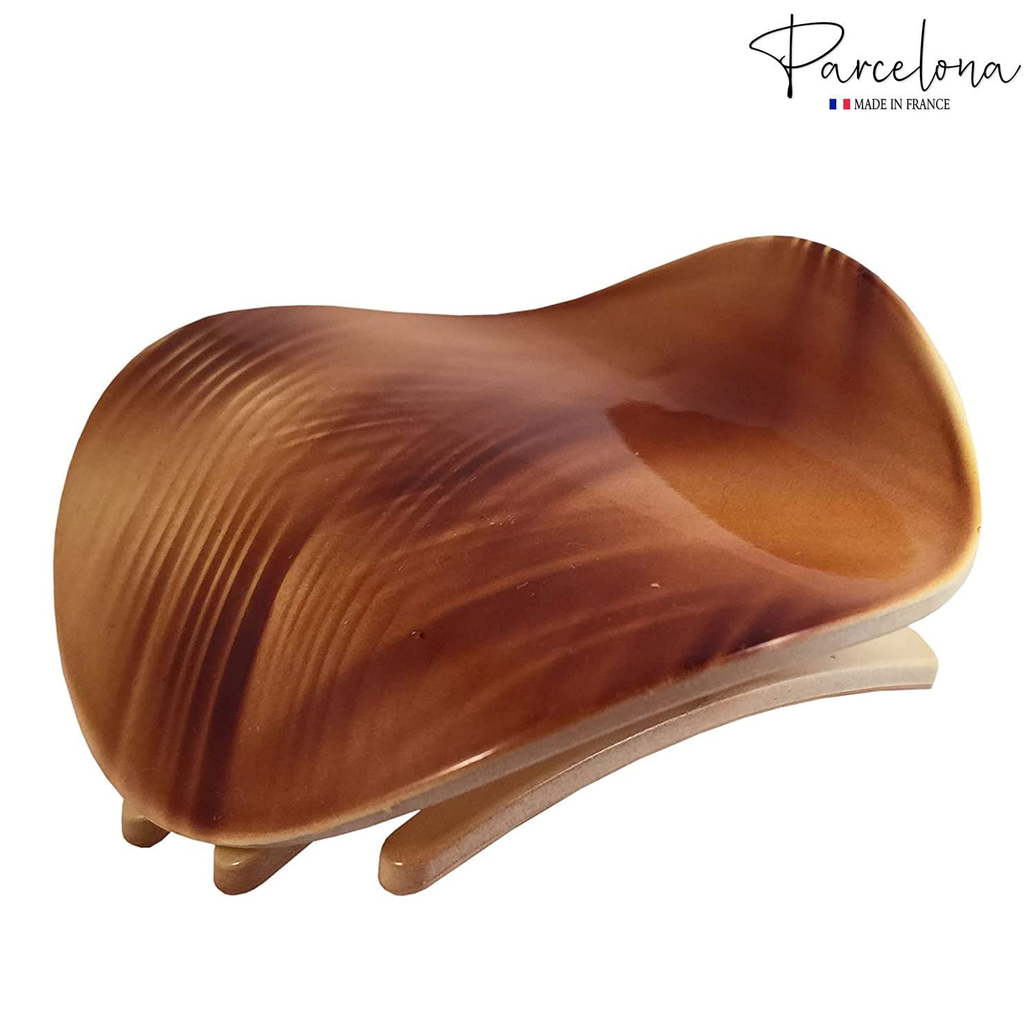 Parcelona French Onde Small 2 3/4" Cellulose Side Slide in Hair Claw for Women
