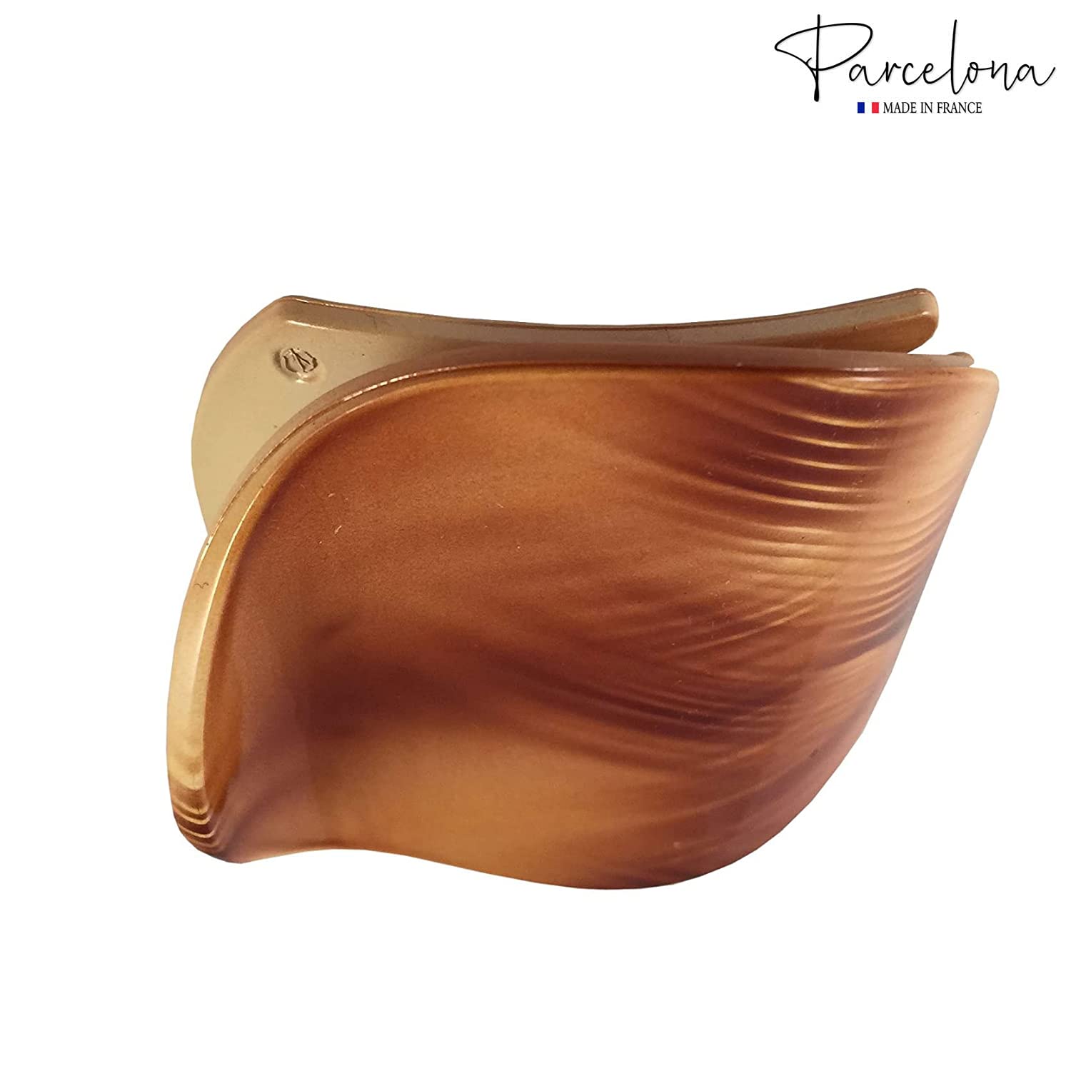 Parcelona French Onde Small 2 3/4" Cellulose Side Slide in Hair Claw for Women