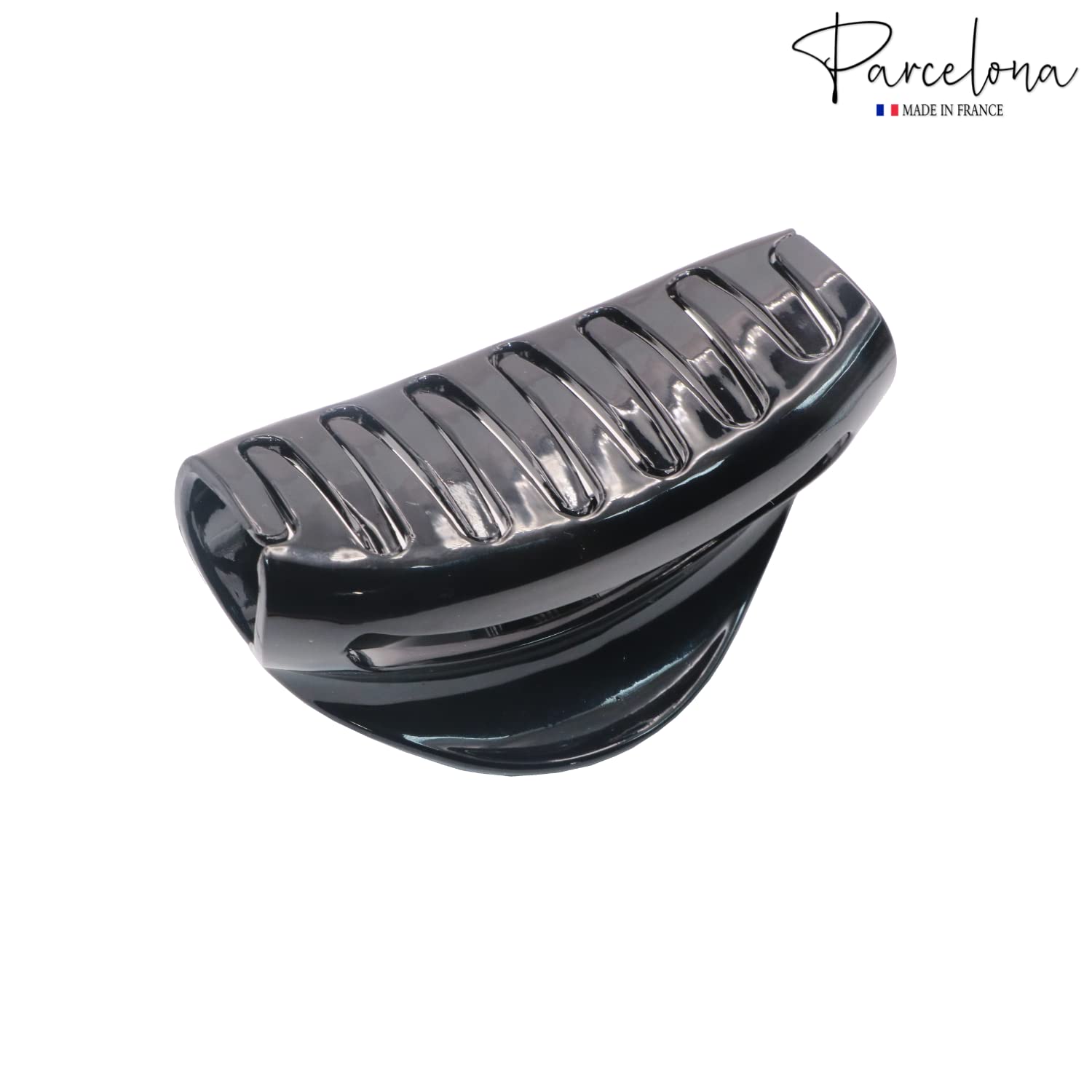 Parcelona French Vrille Medium 3.5" Cellulose No Slip Volume Jaw Hair Claw Clips