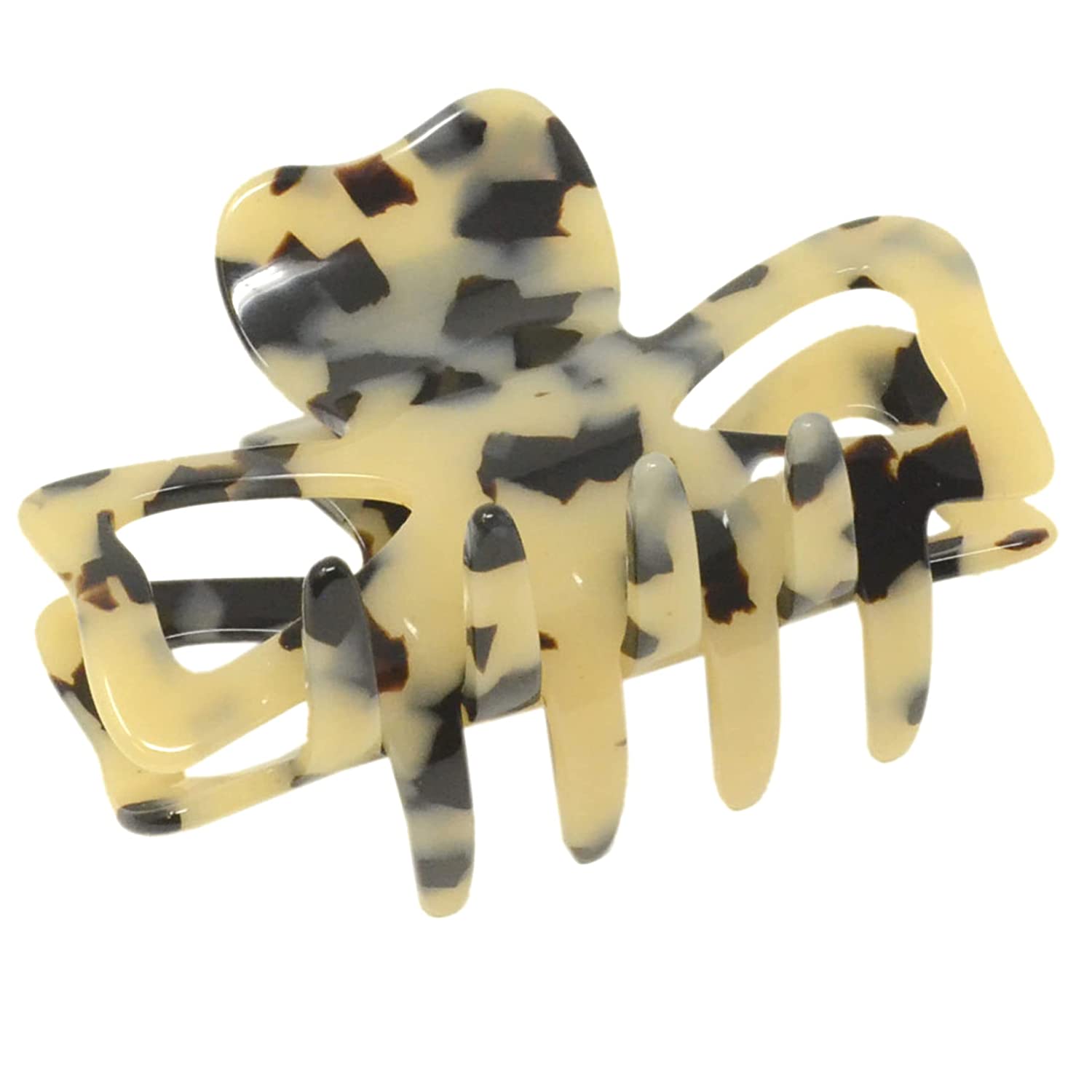 French Amie Classic Butterfly 3" Medium Handmade Cellulose Hair Claw
