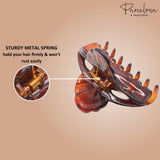Parcelona French Poppy Brown and Black Small Celluloid Set of 4 claws