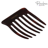 Parcelona French Seven Teeth Large 2 Pieces Celluloid Tortoise Shell Hair Comb