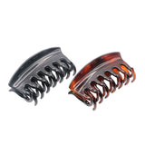 Parcelona French Arch Medium Set of 2 Black And Shell Strong Grip Hair Clip