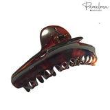 Parcelona French Curvy Large 5 Inches Long Celluloid Tortoise Shell Hair Claw