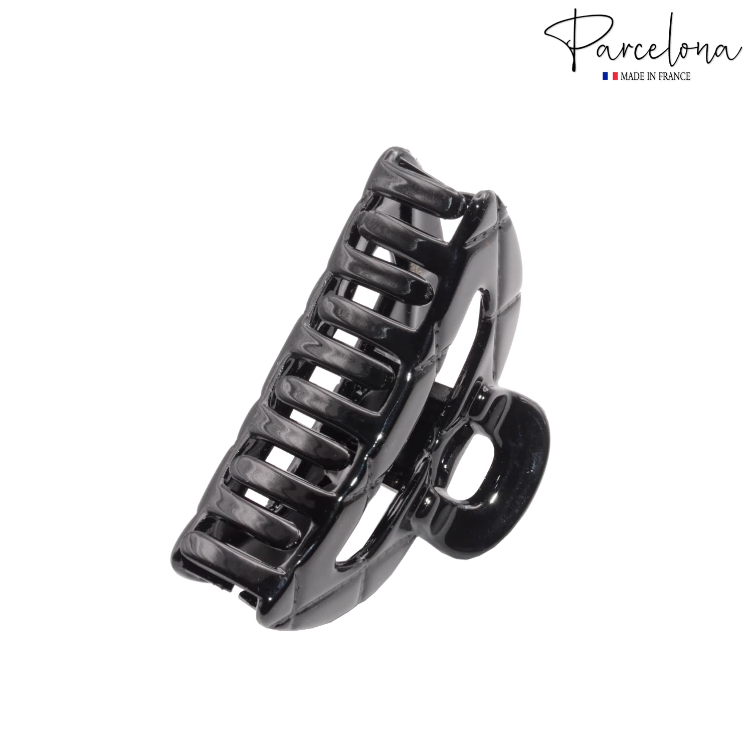 Parcelona French Elite Medium Cellulose Covered Spring Jaw Hair Claw Clamp