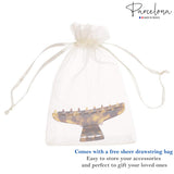 Parcelona French Pinch Medium Celluloid Covered Spring Jaw Hair Claw for Women