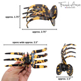French Amie Paw 2 3/4" Cellulose Handmade Jaw Hair Claw for Women and Girls