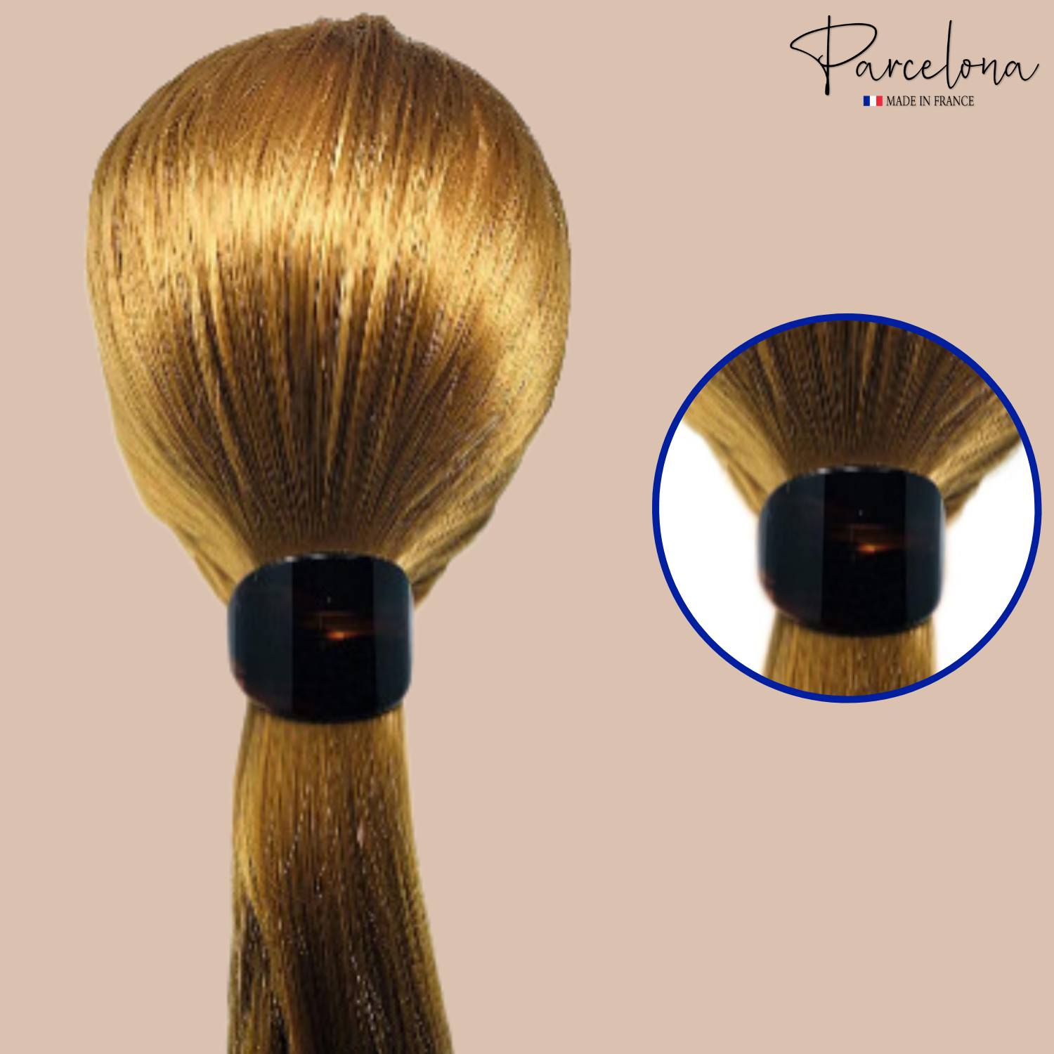 Parcelona French Curved Wide Adjustable Cellulose Hair Barrettes for Women
