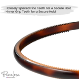 Parcelona French Yoga Headband Inner Grip Teeth Hairband for Women & Men Unisex