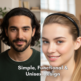 Parcelona French Yoga Headband Inner Grip Teeth Hairband for Women & Men Unisex