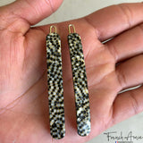 French Amie Rounded Oblong Small 2.5"Tige Boule Metal Clasp Hair Barrettes