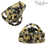 French Amie Hump Small 2 3/4" Celluloid Handmade Jaw Hair Claw Clip