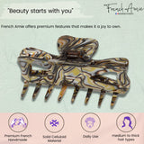 French Amie Large Butterfly 3.5" Handmade Celluloid Acetate Hair Claw for Women